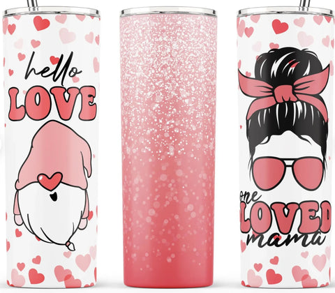 40 oz Stainless Steel Tumbler - Valentine