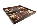 Backgammon- 15" Simple Wood Grain Backgammon Set