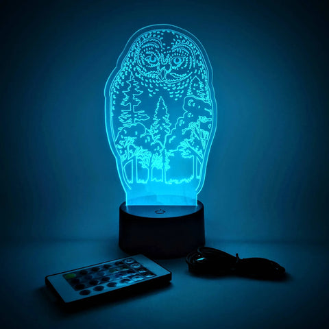 Owl LED Lamp | Novelty Lighting | Desk Lamp