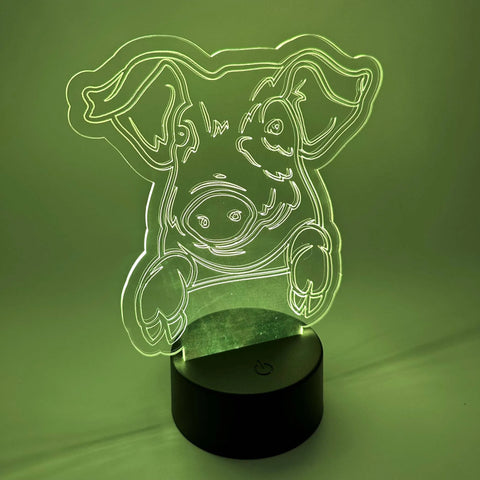 Pig LED Lamp | Piggy Light | Farm Animal Gift