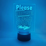 Please Hesitate LED Light | Funny Desk Lamp | Novelty Gift