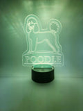 Poodle Lamp | Poodle Dog Breed LED Light | Dog Lovers Gift