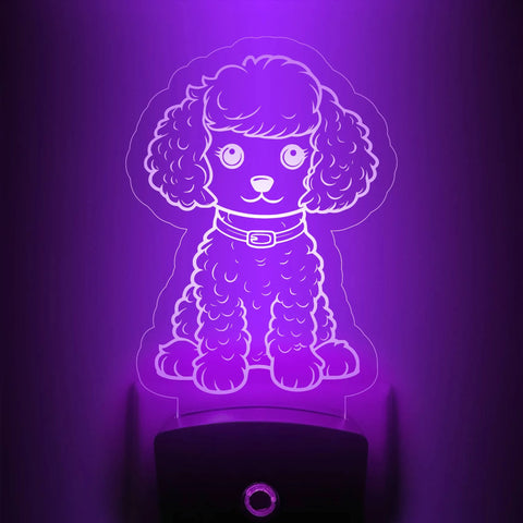 Poodle Nightlight | Cute Puppy Dog LED Pet Lover Pup Light