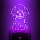 Poodle Nightlight | Cute Puppy Dog LED Pet Lover Pup Light