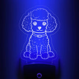 Poodle Nightlight | Cute Puppy Dog LED Pet Lover Pup Light