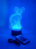 Shorthair Cat Lamp | Sphynx Cat Light | Gifts for Cat Lovers