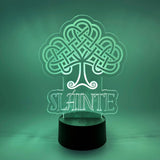 Slainte LED Lamp | Irish & Scottish "Cheers" & Health Light