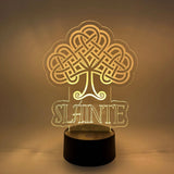 Slainte LED Lamp | Irish & Scottish "Cheers" & Health Light