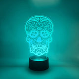 Sugar Skull LED Light | Calavera - Day of the Dead Lamp