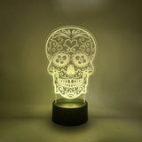 Sugar Skull LED Light | Calavera - Day of the Dead Lamp