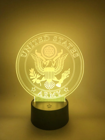 US Army LED Accent Light | Military Desk Lamp or Night Light