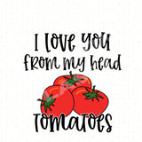 Head Tomatoes Kitchen Towel