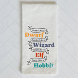 LOTR Inspired Fantasy Kitchen Towel