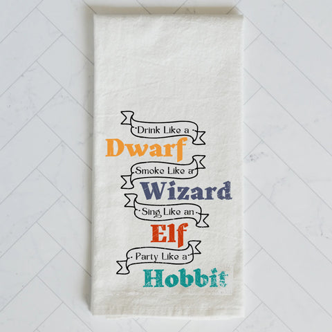 LOTR Inspired Fantasy Kitchen Towel