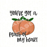 Peach of My Heart Kitchen Towel