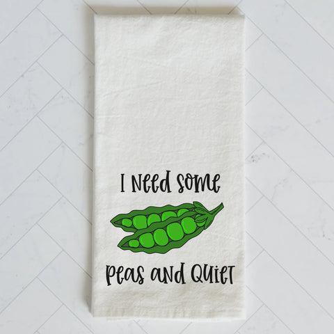 Peas and Quiet Kitchen Towel