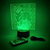 Golden Retriever Breed LED Light Lamp | Gift for Dog Lovers