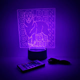 Golden Retriever Breed LED Light Lamp | Gift for Dog Lovers