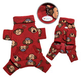 Silly Monkey Fleece Turtleneck Pajamas