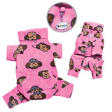 Silly Monkey Fleece Turtleneck Pajamas