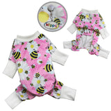 Ultra Soft Plush Minky Bumblebee & Flower Pajamas