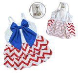 Patriotic Red/White/Blue Large Bow Sundress