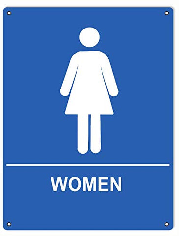 Womens Restroom Sign 9x12