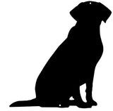 Labrador Retriever Black Laser Cut Out Sign 21x23