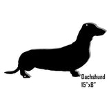 Dachshund Dog Silhouette Laser Cut Out Sign 8x 15