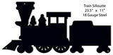 Train Silhouette Wall Key Holder 11x23.5