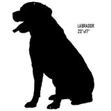 Laser Cut Out Labrador Retriever Dog Silhouette Sign 17x23