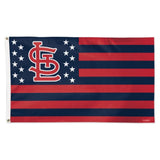 St.Louis Cardinals Flag 3x5 Deluxe Style Stars and Stripes Design