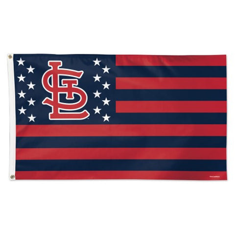 St.Louis Cardinals Flag 3x5 Deluxe Style Stars and Stripes Design