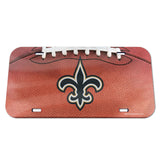 New Orleans Saints License Plate - Crystal Mirror - Football