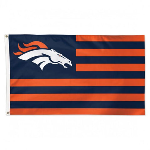 Denver Broncos Flag 3x5 Deluxe Americana Design