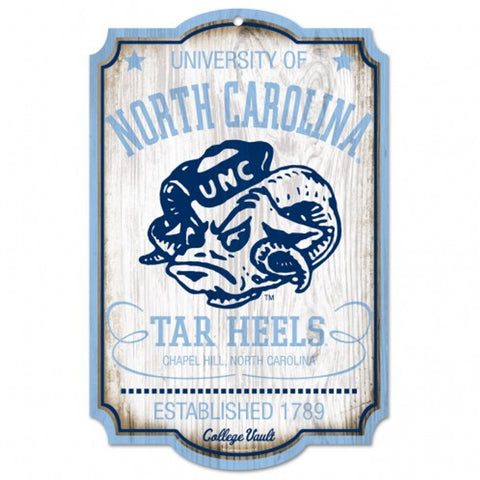 North Carolina Tar Heels Wood Sign - College Vault - 11