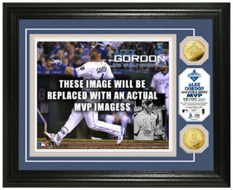 Kansas City Royals Salvador Perez Gold Coin Photo Mint - 2015 World Series MVP