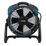 XPOWER CFM 4 Speed Industrial Axial Air Mover, Blower, Fan with Built-in Power Outlets