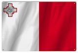 Malta Country Flag Reproduction Metal Sign 12x18