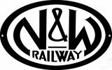 N&W Railway Sign 9x14 Oval