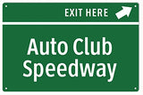 Auto Club Speedway Sign