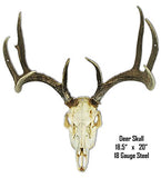 Deer Skull Animal Wall Art Laser Cut Out Sign 18.5x20