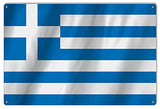 Greece Country Flag Reproduction Metal Sign 12x18