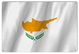 Cyprus Country Flag Reproduction Metal Sign 12x18