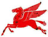 Distressed Pegasus Flying Horse Sign 35-1/2 X 25-3/4