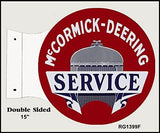 Reproduction Mccormick Deering Service Flange Sign 15x171/2