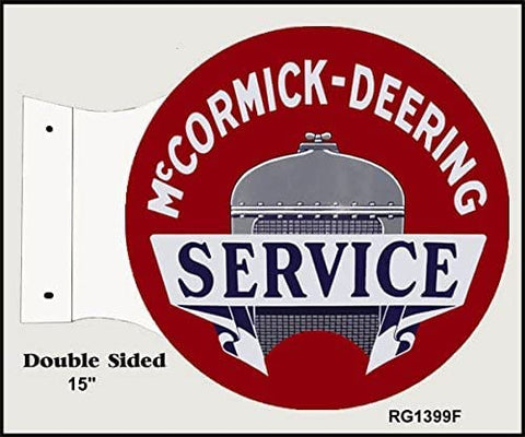 Reproduction Mccormick Deering Service Flange Sign 15x171/2