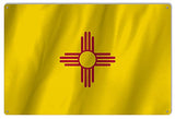 New Mexico State Flag Reproduction Metal Sign 12x18