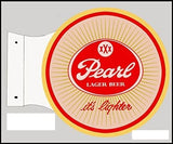 Reproduction Pearl Lager Beer Flange Sign 15X171/2