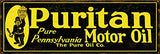 Reproduction Puritan Motor Oil Large Sign 8x24